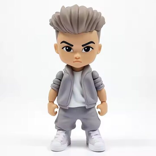 Custom 3D cartoon PVC action figure with colorful design