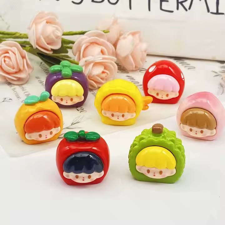 Cute DIY Fruit Body Cartoon Resin Toys