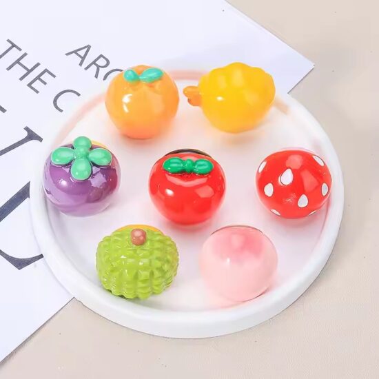 Cute DIY Fruit Body Cartoon Resin Toys