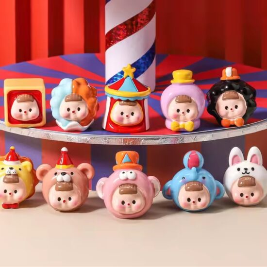 Cute Hand-Painted 3D Circus Desktop Resin Toys