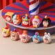 Cute Hand-Painted 3D Circus Desktop Resin Toys