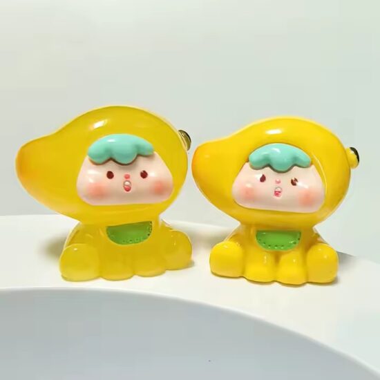 Custom Resin Fruit Block Boy Figurines for Desktop Decoration


