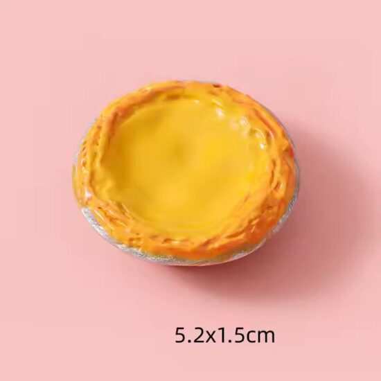 Large-Size Creative Egg Tart and Ice Cream Resin Toys for Children