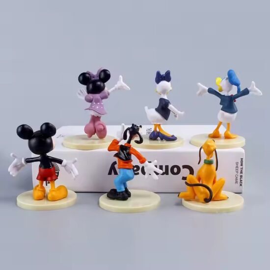 Cute 3D Mouse and Duck PVC Cartoon Toys for Children and Collectors