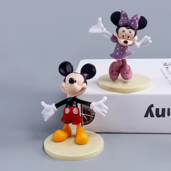 Cute 3D Mouse and Duck PVC Cartoon Toys for Children and Collectors