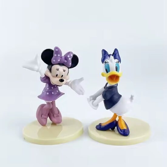 Cute 3D Mouse and Duck PVC Cartoon Toys for Children and Collectors