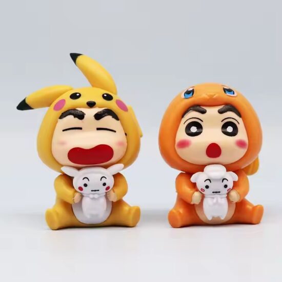 Cute Crayon Shin-chan Cartoon PVC Toys with 3D Design