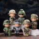 Cute Camouflage Soldier Resin Toy Figurine