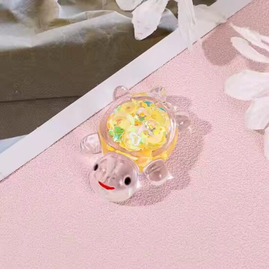 Transparent 3D Turtle Resin Toy for Children