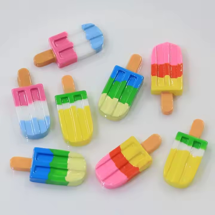 Mini Ice Cream Resin Toy for Kids – Cute Cartoon Dessert Model
