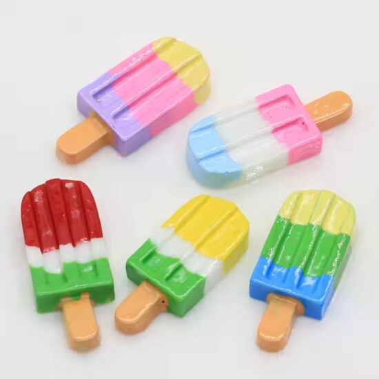 Mini Ice Cream Resin Toy for Kids – Cute Cartoon Dessert Model