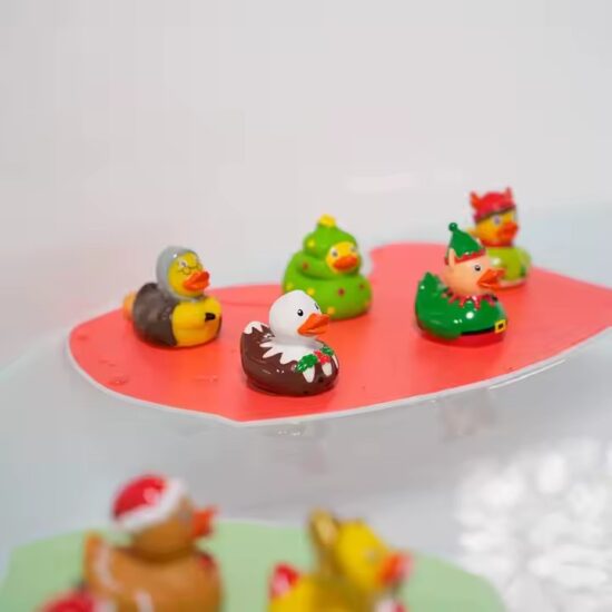 Colorful PVC Rubber Duck Bath Toy for Babies