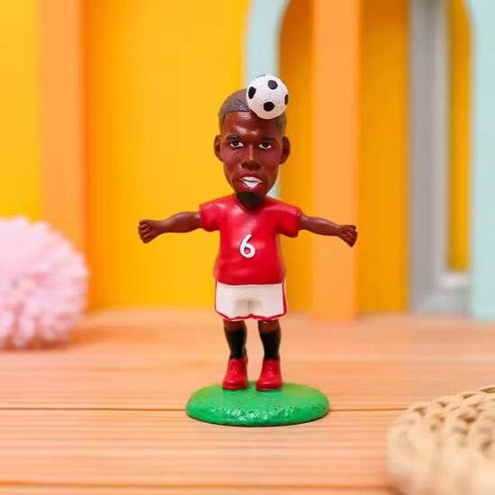 Paris Olympics Soccer Star Resin Statue Toy