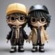 Custom 3D cartoon anime character PVC figure in vibrant design