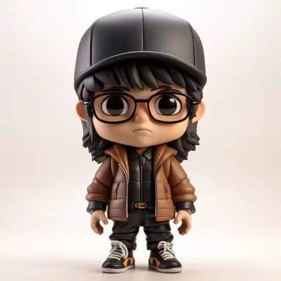 Custom 3D cartoon anime character PVC figure in vibrant design