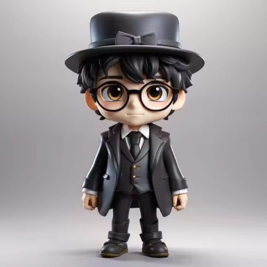 Custom 3D cartoon anime character PVC figure in vibrant design