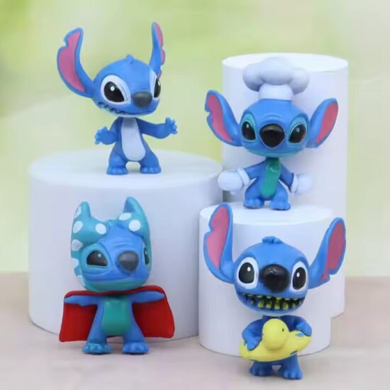 Cute 3D Stitch Monster PVC Toy – Colorful Cartoon Character Figure