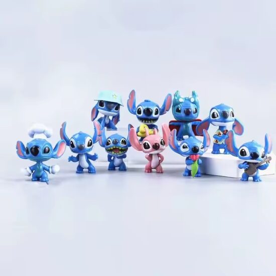 Cute 3D Stitch Monster PVC Toy – Colorful Cartoon Character Figure