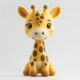 High quality cute cartoon giraffe PVC toy for gifts and retail