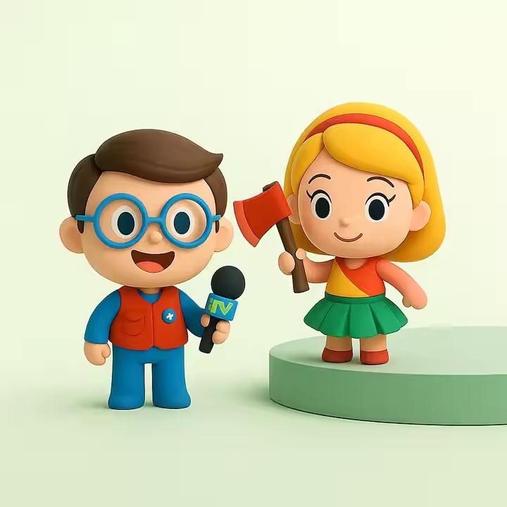 Cute Cartoon PVC Action Figure Doll for Kids and Collectors
