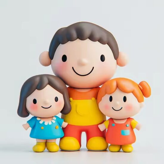 Cute Cartoon PVC Action Figure Doll for Kids and Collectors
