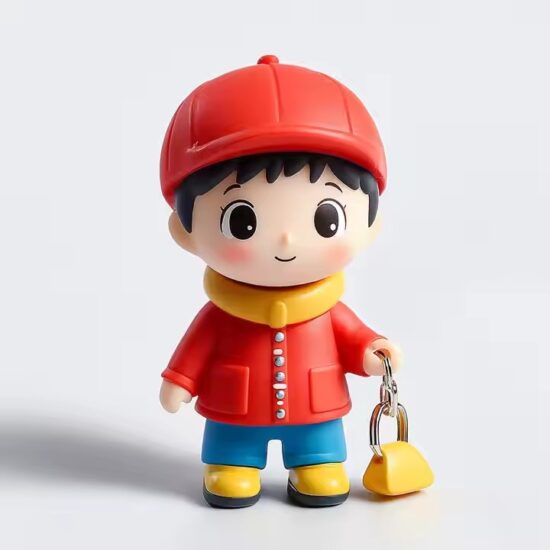 Custom movable family PVC toy figures for room decoration