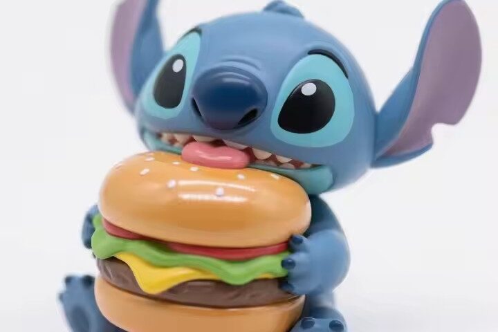 Cute Stitch cartoon PVC toy figurine with vibrant colors