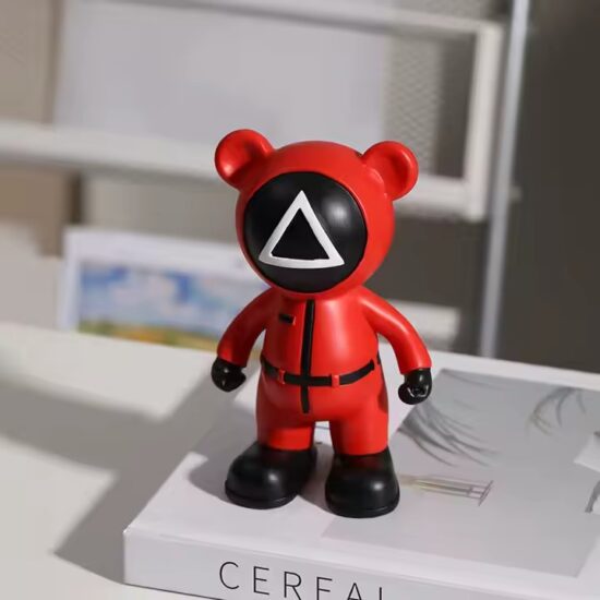 Modern Cartoon Bear Resin Statue Decorative Toy