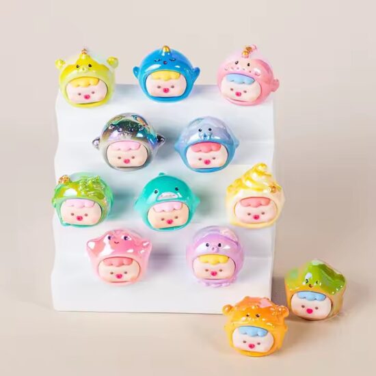 DIY Big Head Ocean Animal Resin Dolls for Crafts