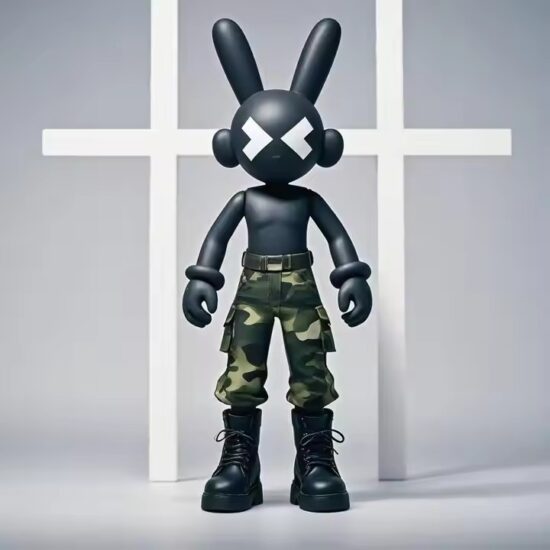 Custom Bunny Art PVC Figure – Sculpted Rabbit Character Toy for Collectibles
