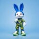 Custom Bunny Art PVC Figure – Sculpted Rabbit Character Toy for Collectibles