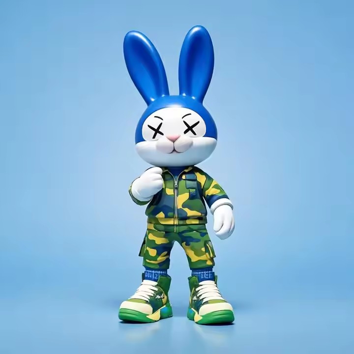 Custom Bunny Art PVC Figure – Sculpted Rabbit Character Toy for Collectibles