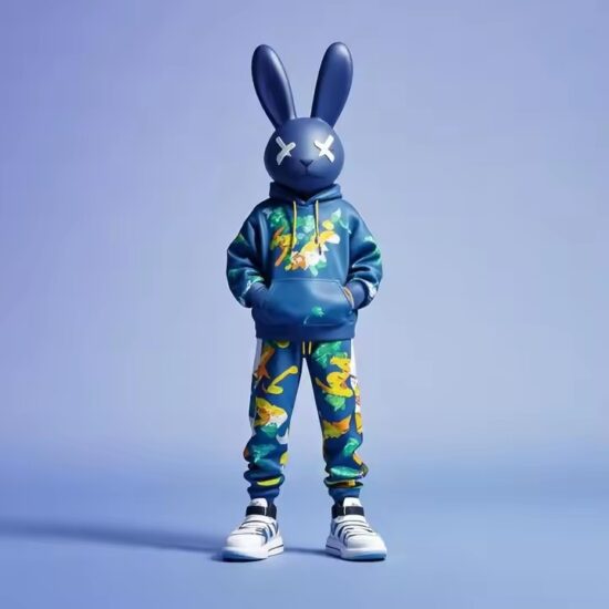 Custom Bunny Art PVC Figure – Sculpted Rabbit Character Toy for Collectibles