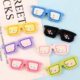 Trendy Mosaic Glasses Resin Toy Figurine for Decor or Gifting
