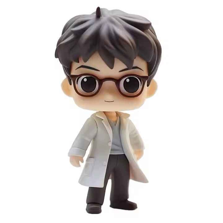 Custom 3D cartoon character PVC toy with vibrant colors