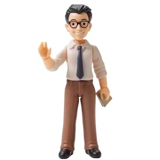 Custom 3D cartoon character PVC toy with vibrant colors