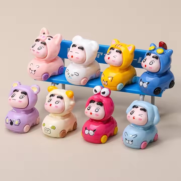 Crayon Shin-chan Resin Toy for Car Bumper – Solid Color Collectible