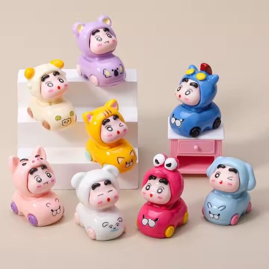 Crayon Shin-chan Resin Toy for Car Bumper – Solid Color Collectible
