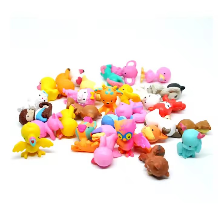 3D Mini Animal PVC Toys for Kids in Various Cartoon Styles