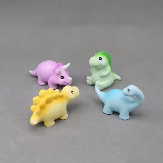 Cute Cartoon Dinosaur Resin Statue Toy for Kids