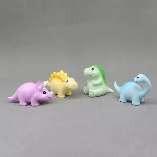 Cute Cartoon Dinosaur Resin Statue Toy for Kids