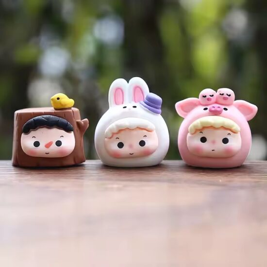 Forest Animal Resin Figurines – Cute Wildlife Toy Collection