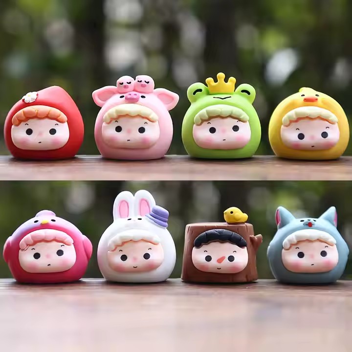Forest Animal Resin Figurines – Cute Wildlife Toy Collection