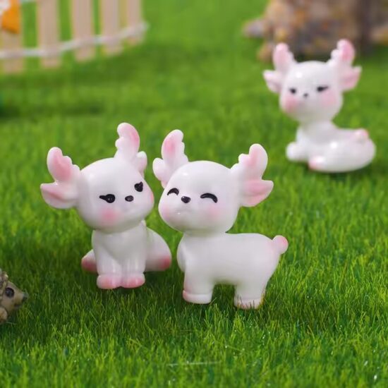 Cute Deer Resin Toy – Popular Home Decoration Figurine