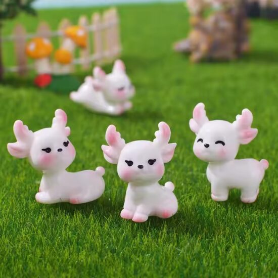 Cute Deer Resin Toy – Popular Home Decoration Figurine