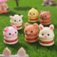 Cartoon Bread and Burger Resin Toys – Cute Kitchen Decor Figurines